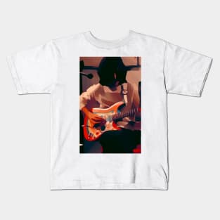 While My Guitar Gently Weeps 2 Kids T-Shirt